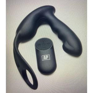 7X P-Strap Milking and vibrating prostate stimulator with cock and ball harness
